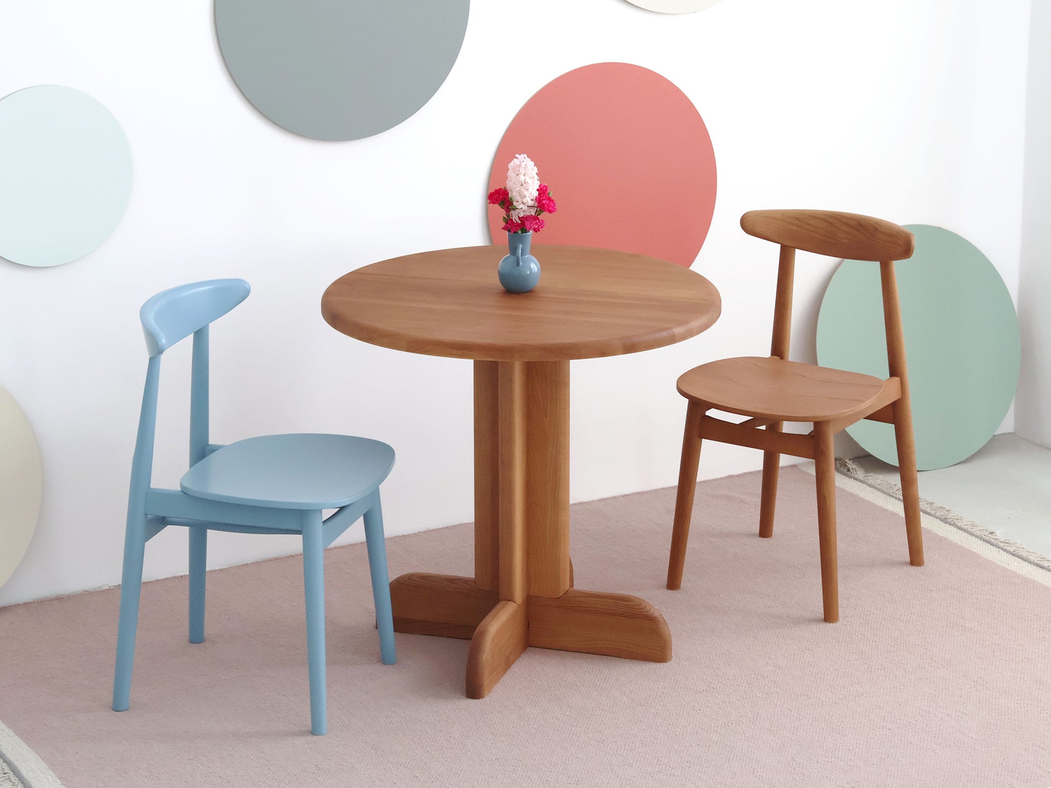 Dega Wooden Round Dining Table