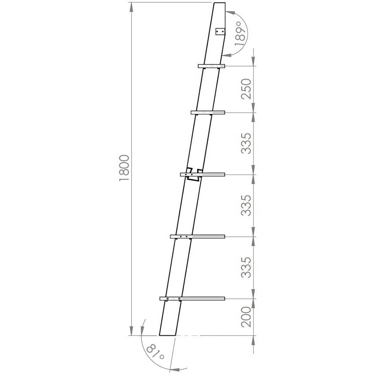 Ashme Ladder Shelf - WOO .Design