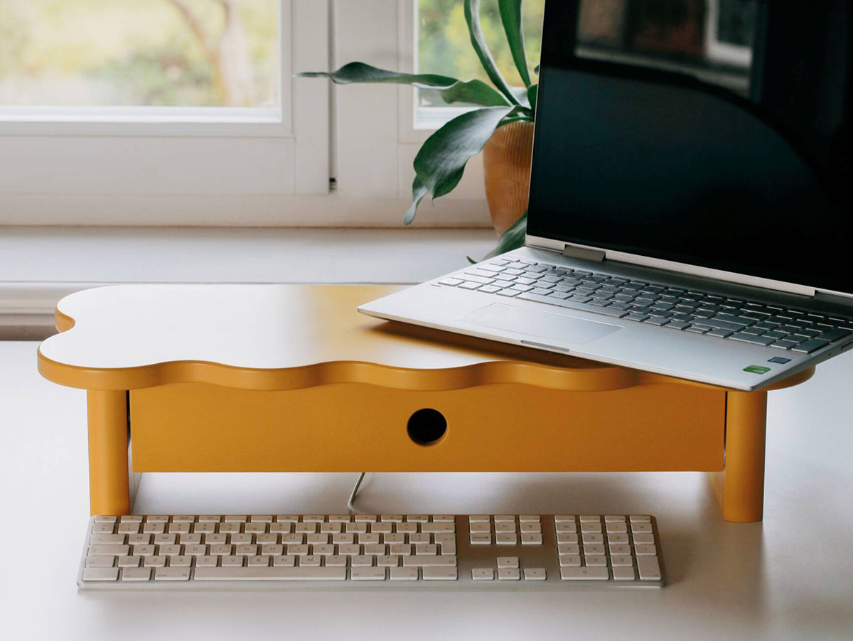 Flower Monitor Stand with Drawer - WOO .Design