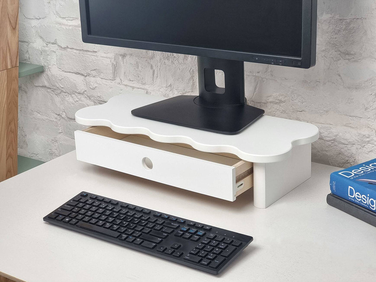 Flower Monitor Stand with Drawer - WOO .Design