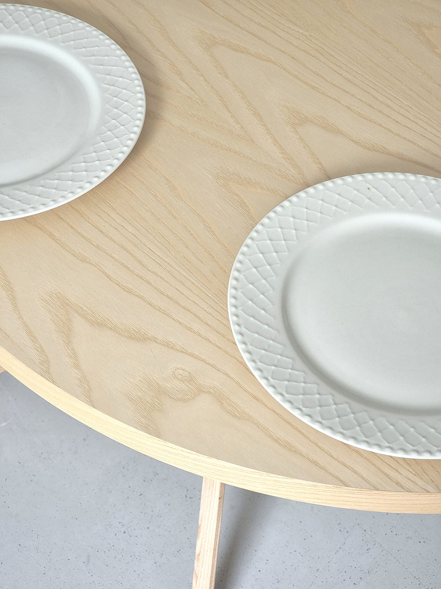 Jubi Half Racetrack Veneered Dining Table - WOO .Design