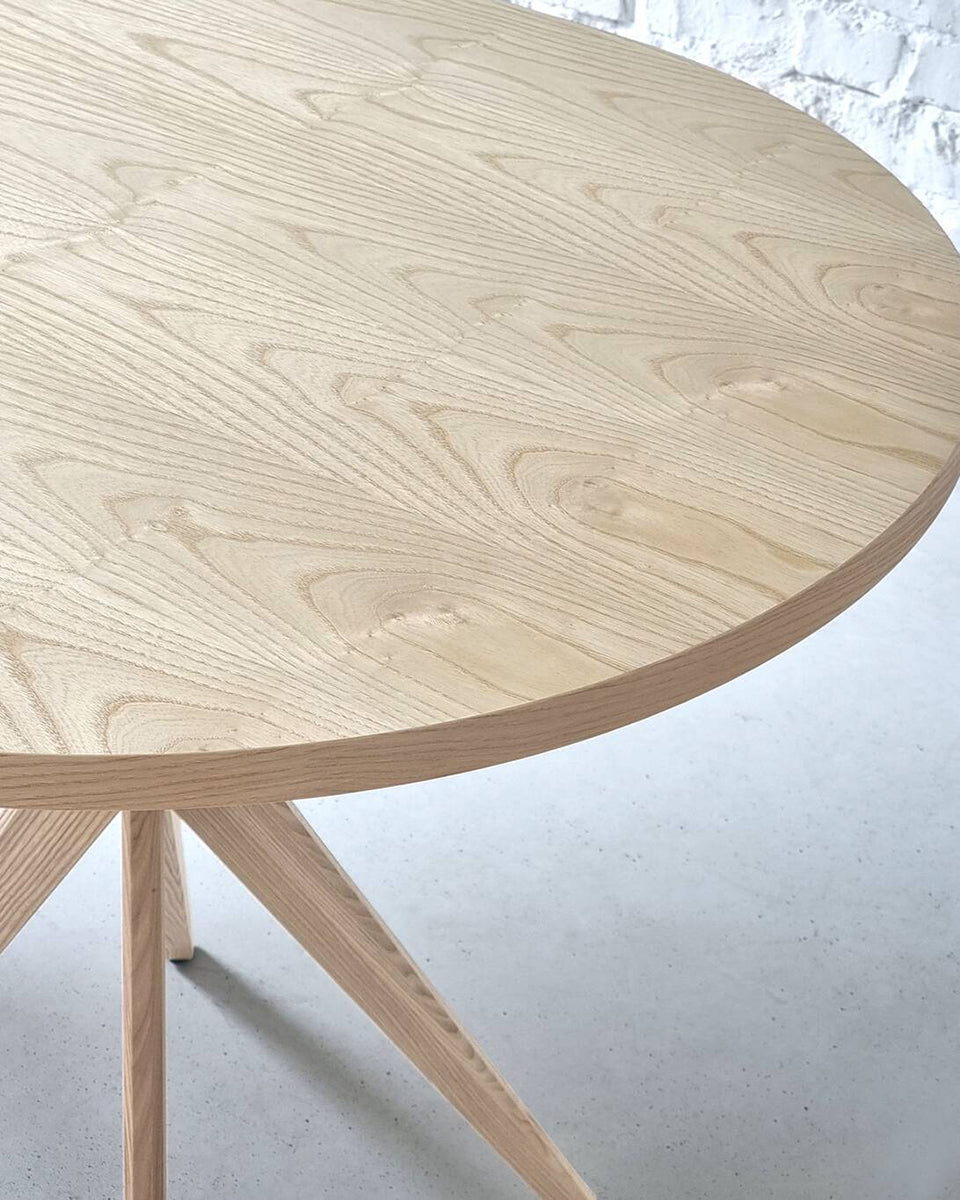 Jubi Half Racetrack Veneered Dining Table - WOO .Design