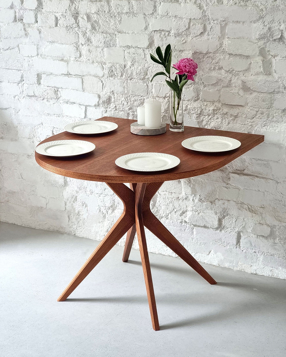 Jubi Half Racetrack Veneered Dining Table - WOO .Design