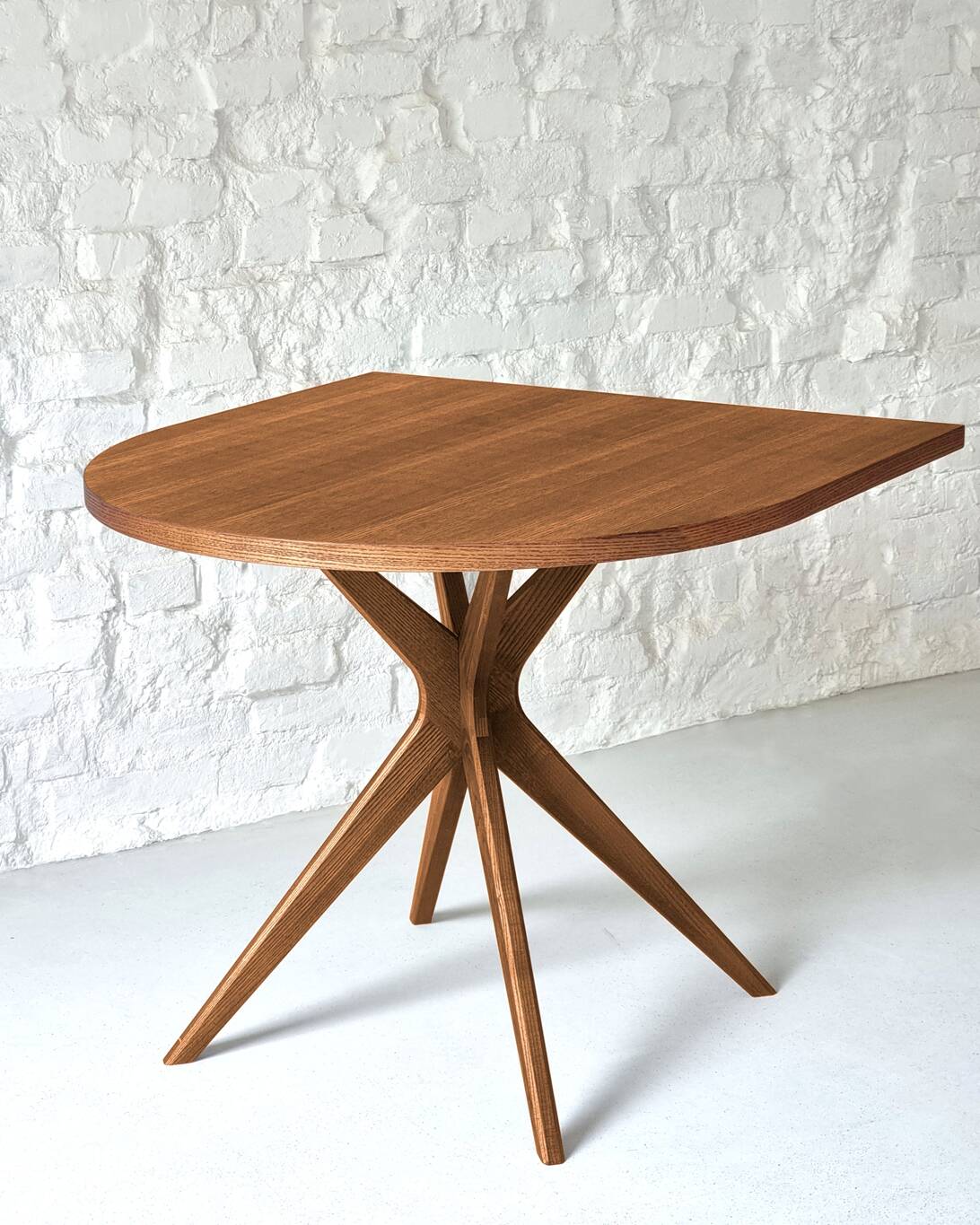 Jubi Half Racetrack Veneered Dining Table - WOO .Design