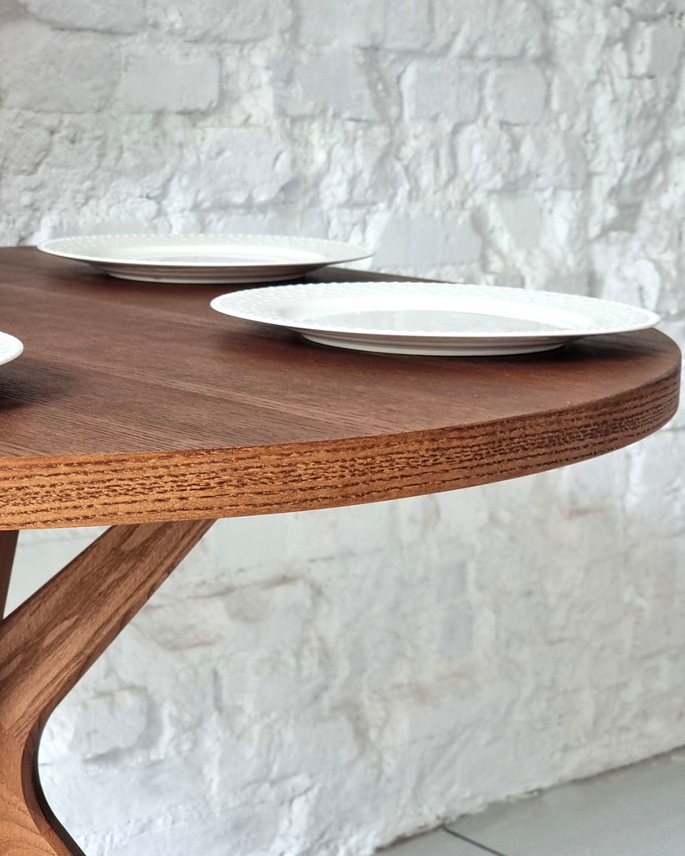 Jubi Half Racetrack Veneered Dining Table - WOO .Design