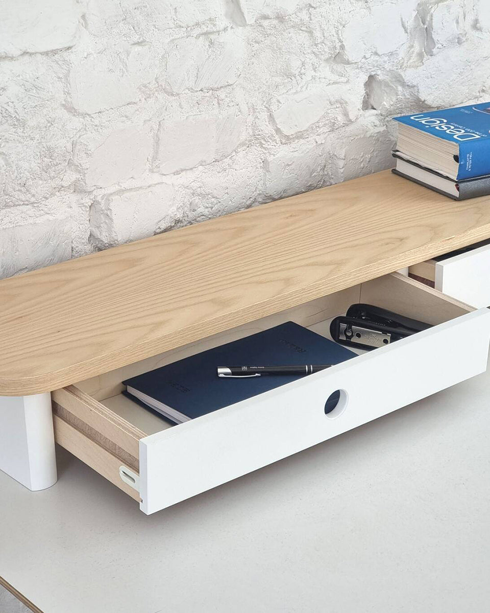 Jubi Monitor Stand with Drawer - WOO .Design