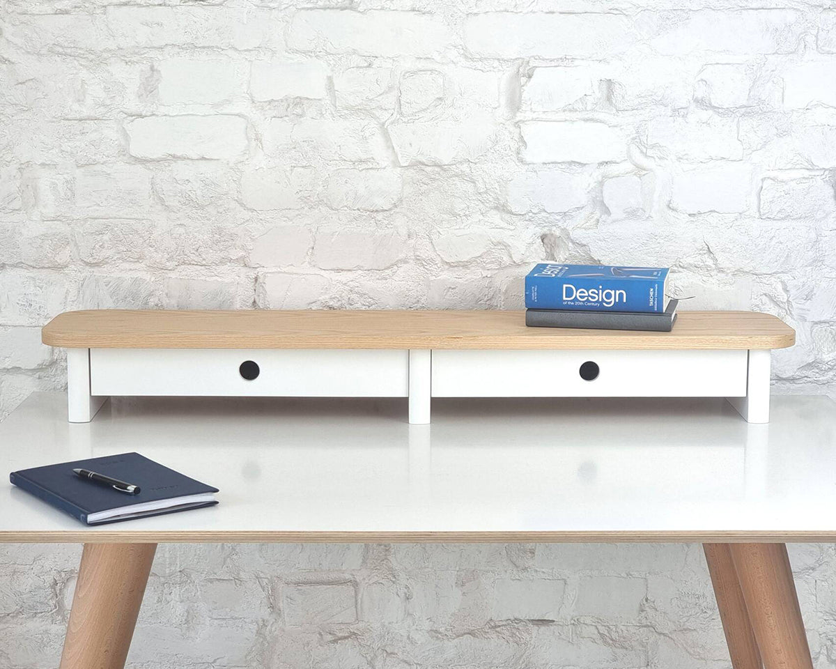 Jubi Monitor Stand with Drawer - WOO .Design