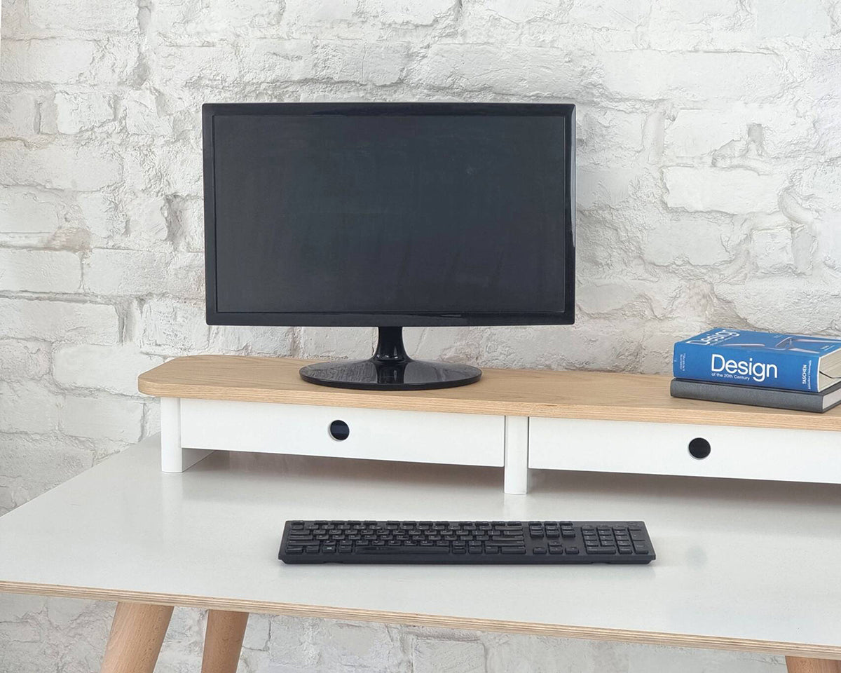 Jubi Monitor Stand with Drawer - WOO .Design