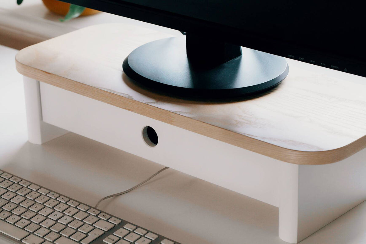 Jubi Monitor Stand with Drawer - WOO .Design