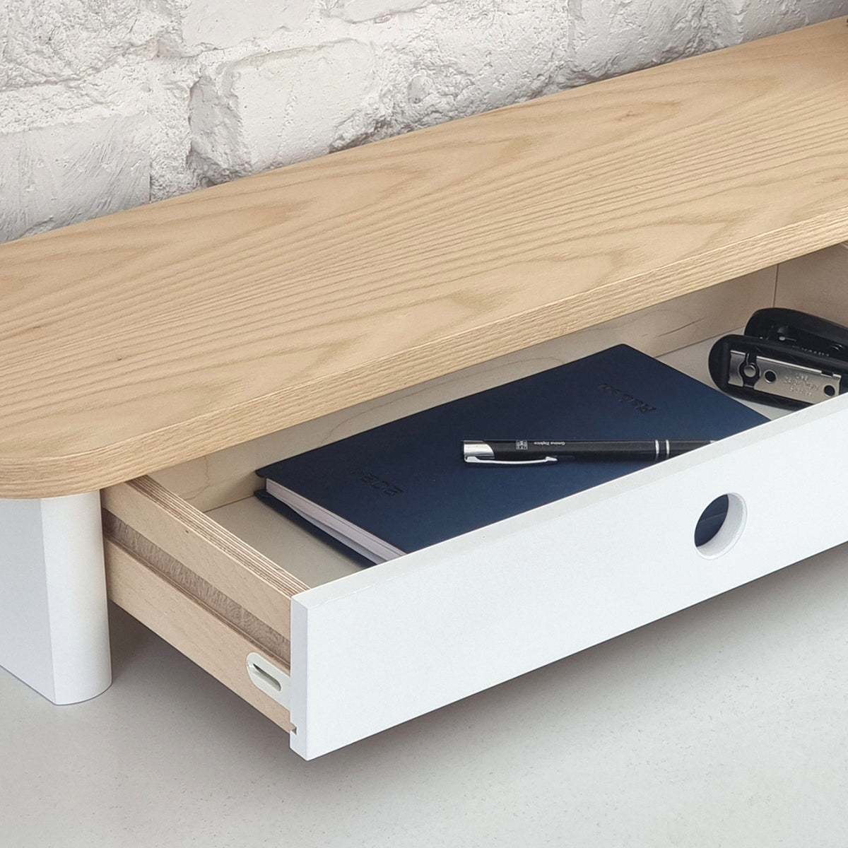 Jubi Monitor Stand with Drawer - WOO .Design