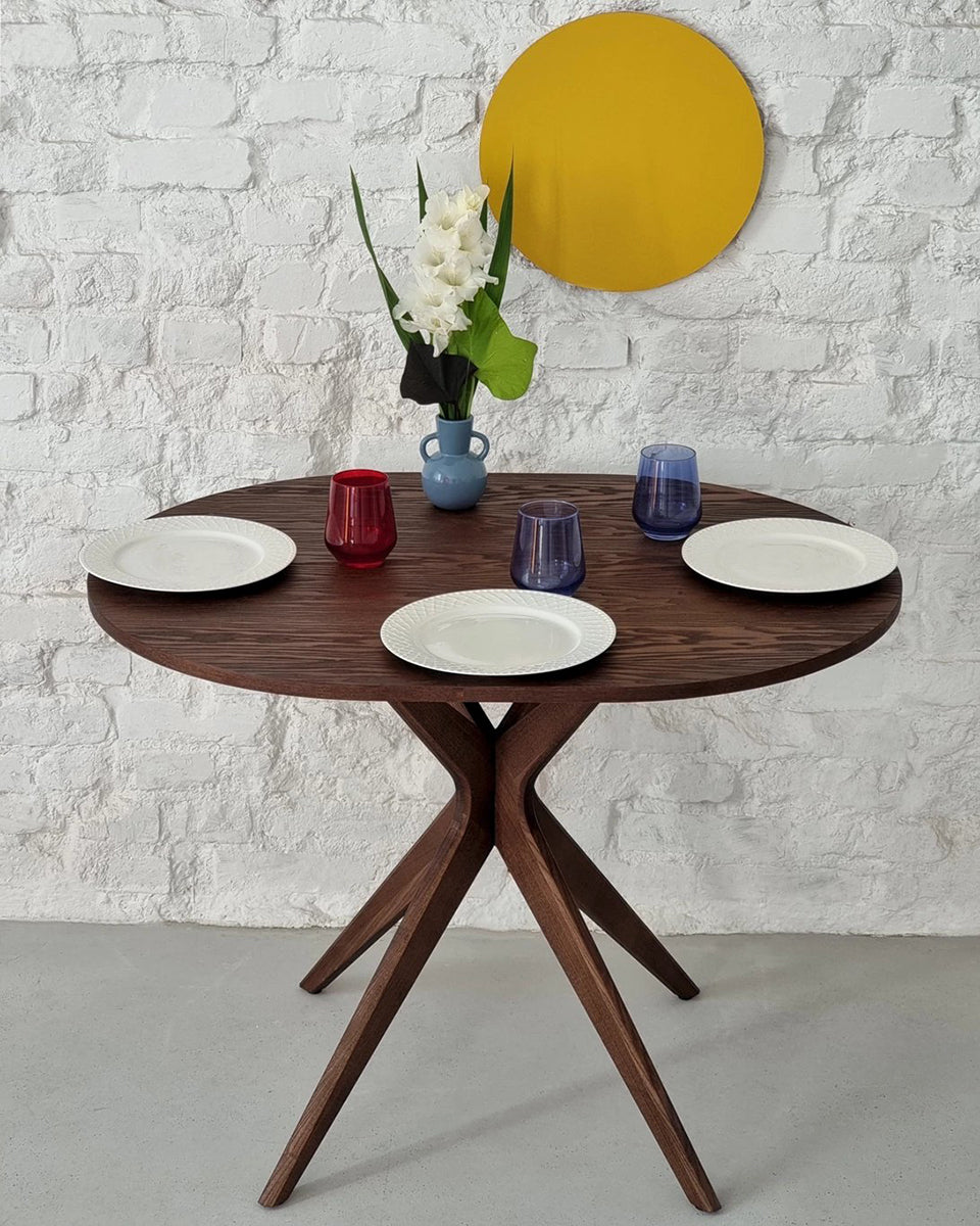 Jubi Racetrack Veneered Oval Dining Table