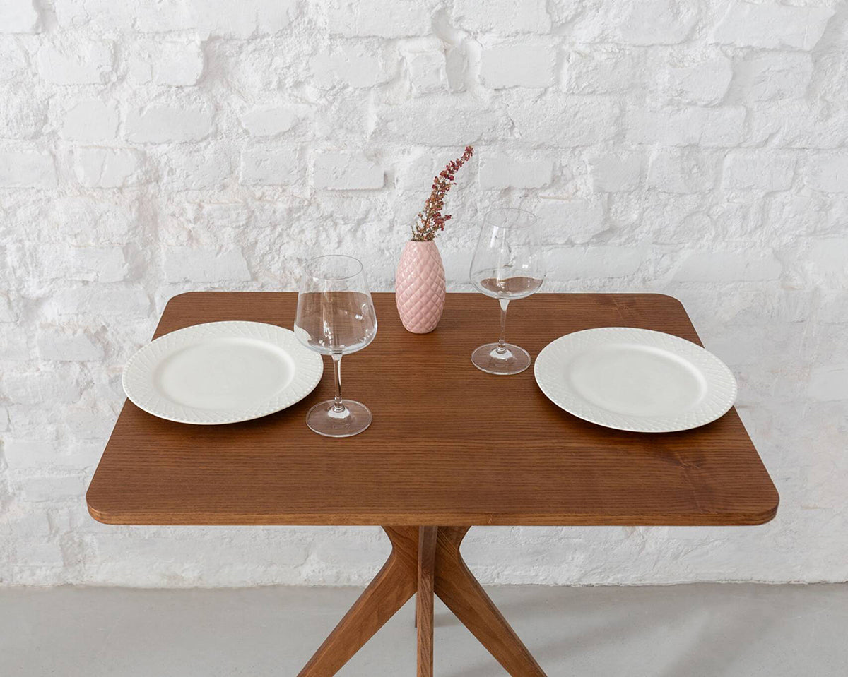 Jubi Rectangular Veneered Dining Table - WOO .Design