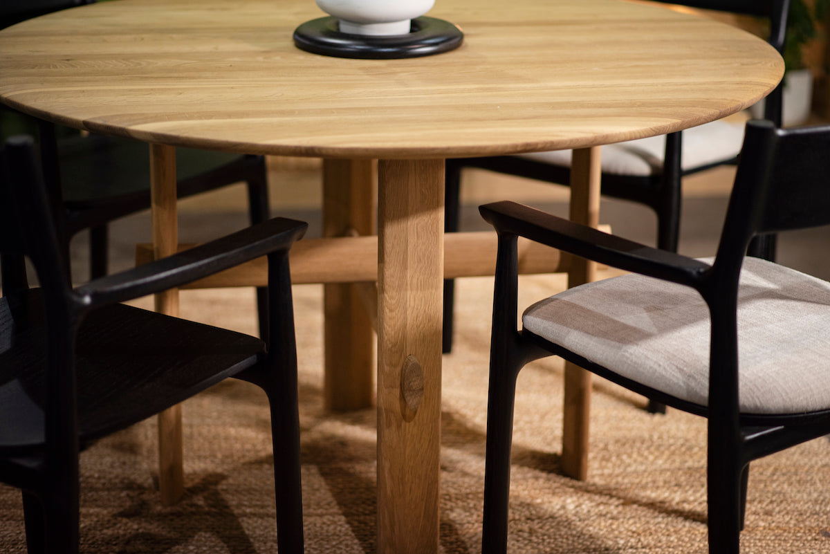 Olio Oak Round Dining Table