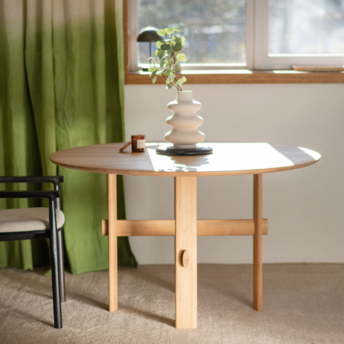 Olio Oak Round Dining Table