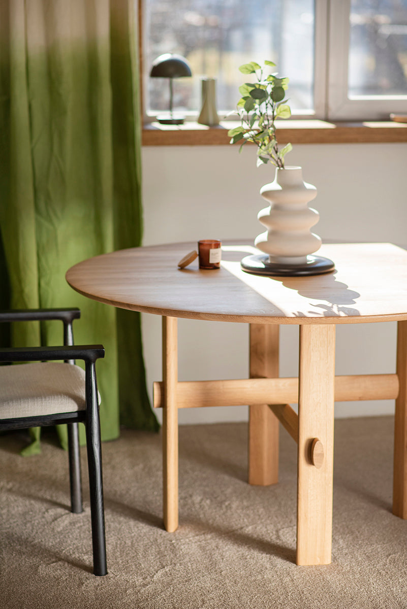 Olio Oak Round Dining Table