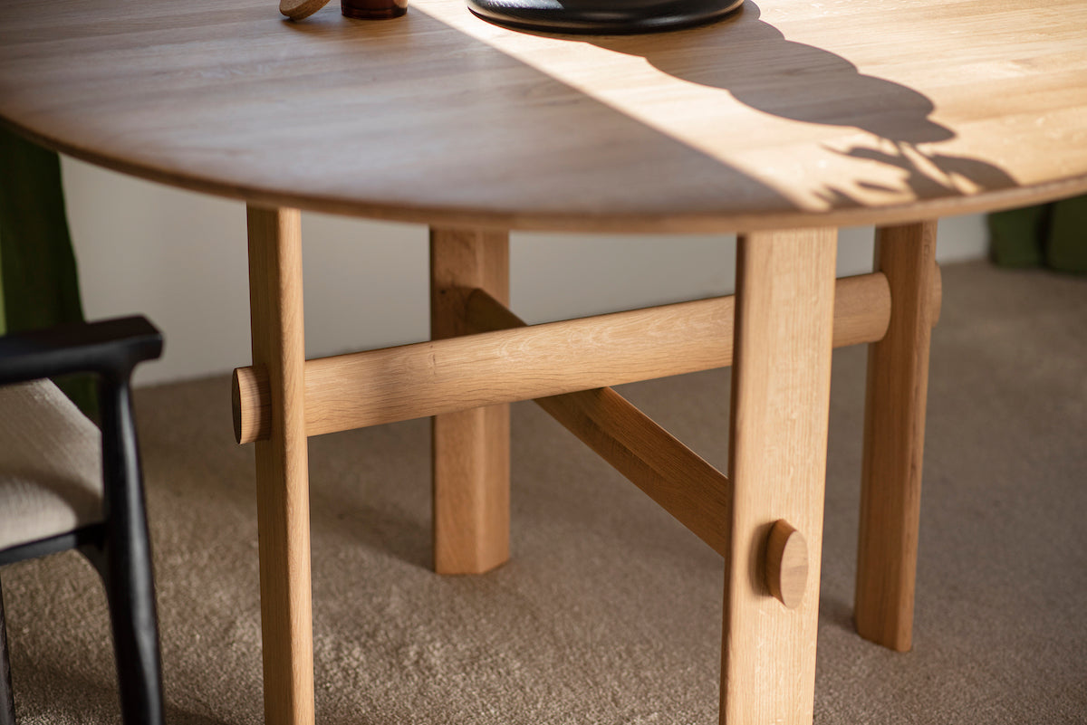 Olio Oak Round Dining Table