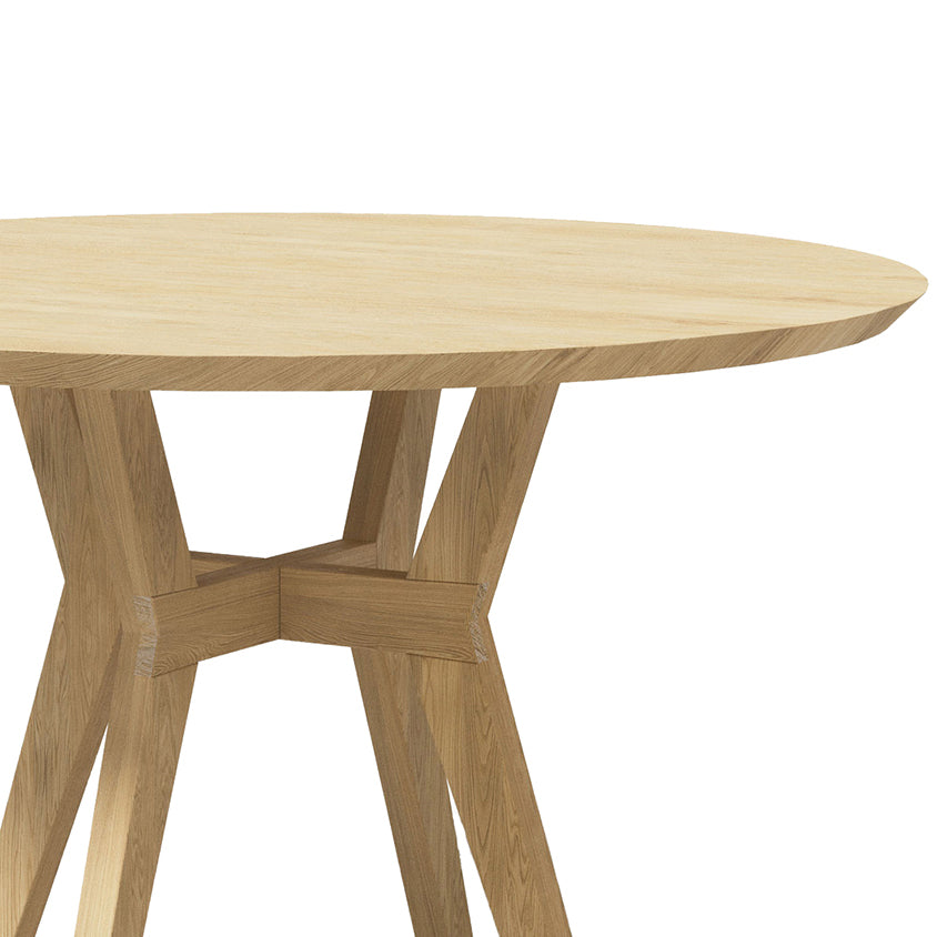 Piko Oak Round Dining Table