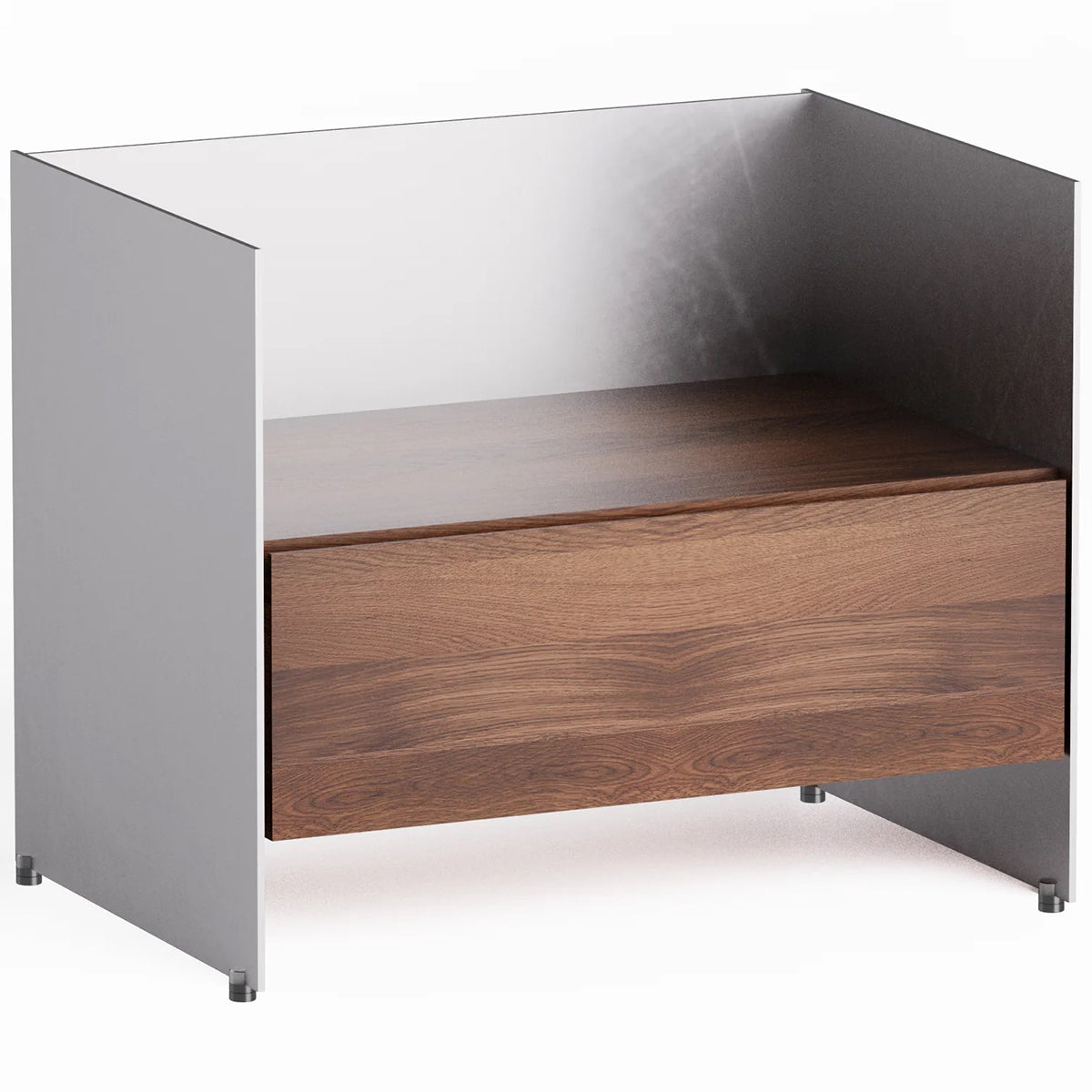Aloox 60 Oak Wood Open Night Stand