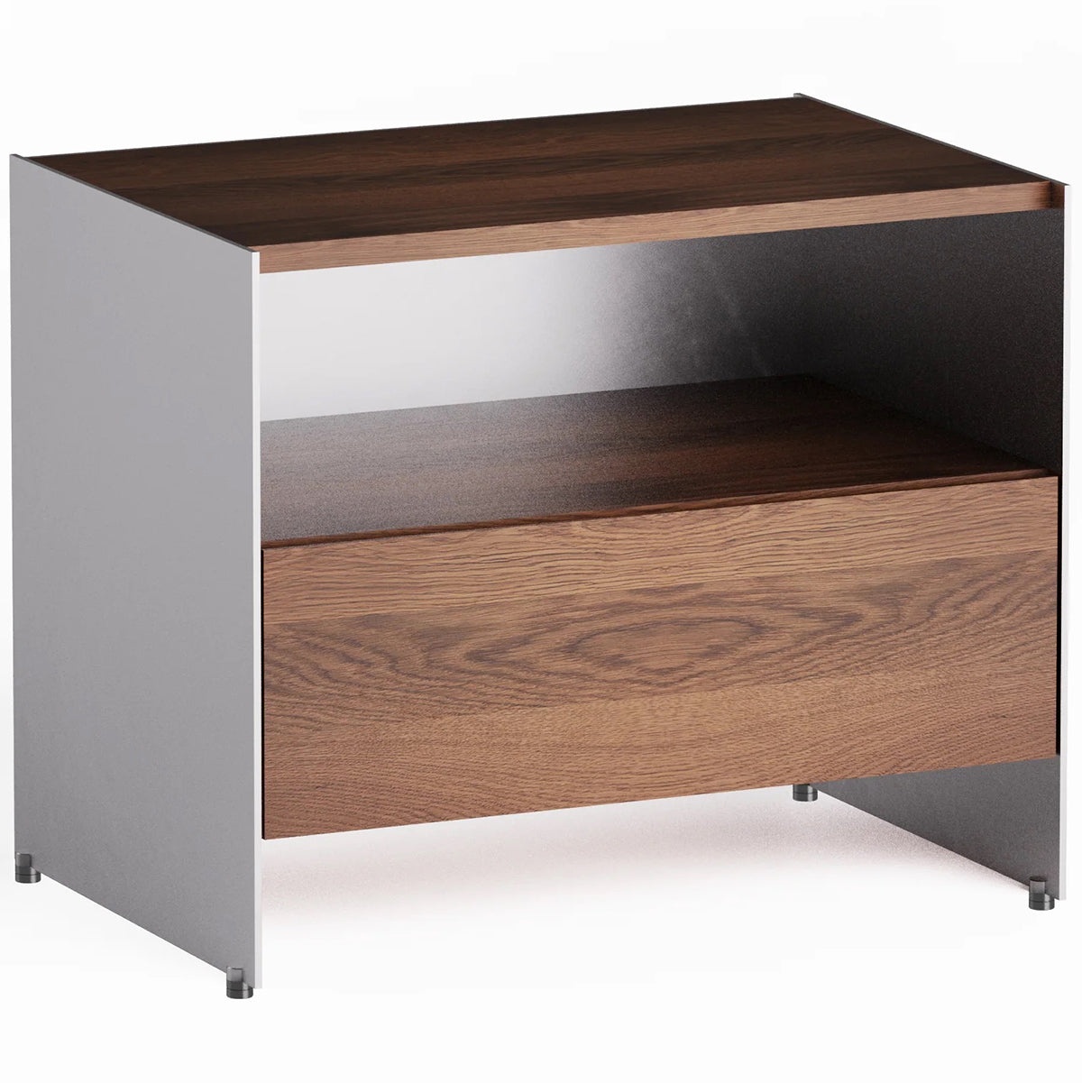 Aloox Oak Wood Half Night Stand