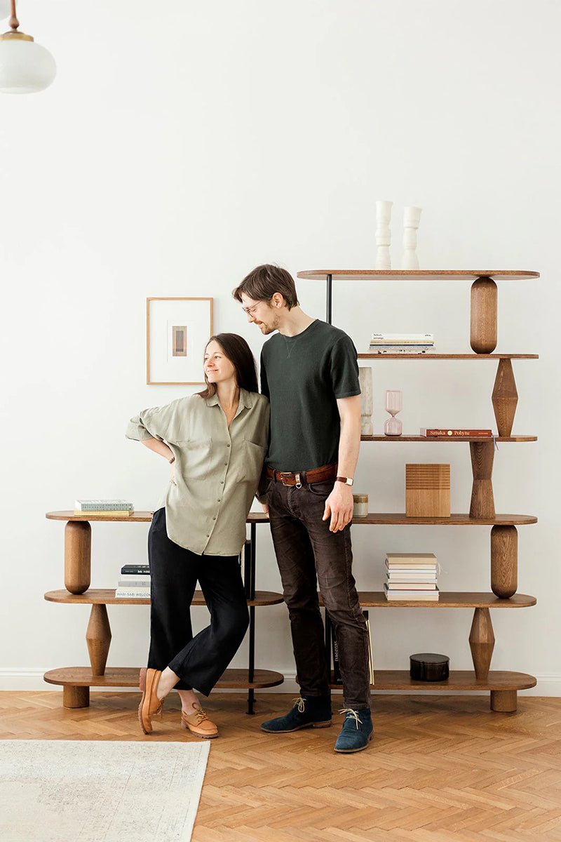 Vazoo 4 Oak Wood Bookcase