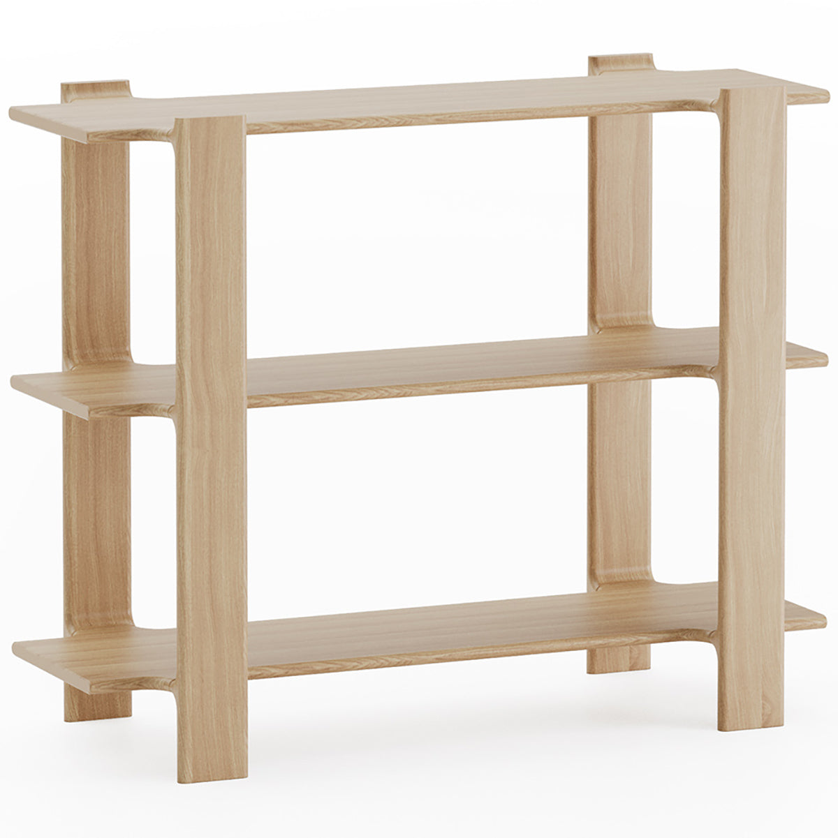 Ligo 3 Oak Wood Bookcase