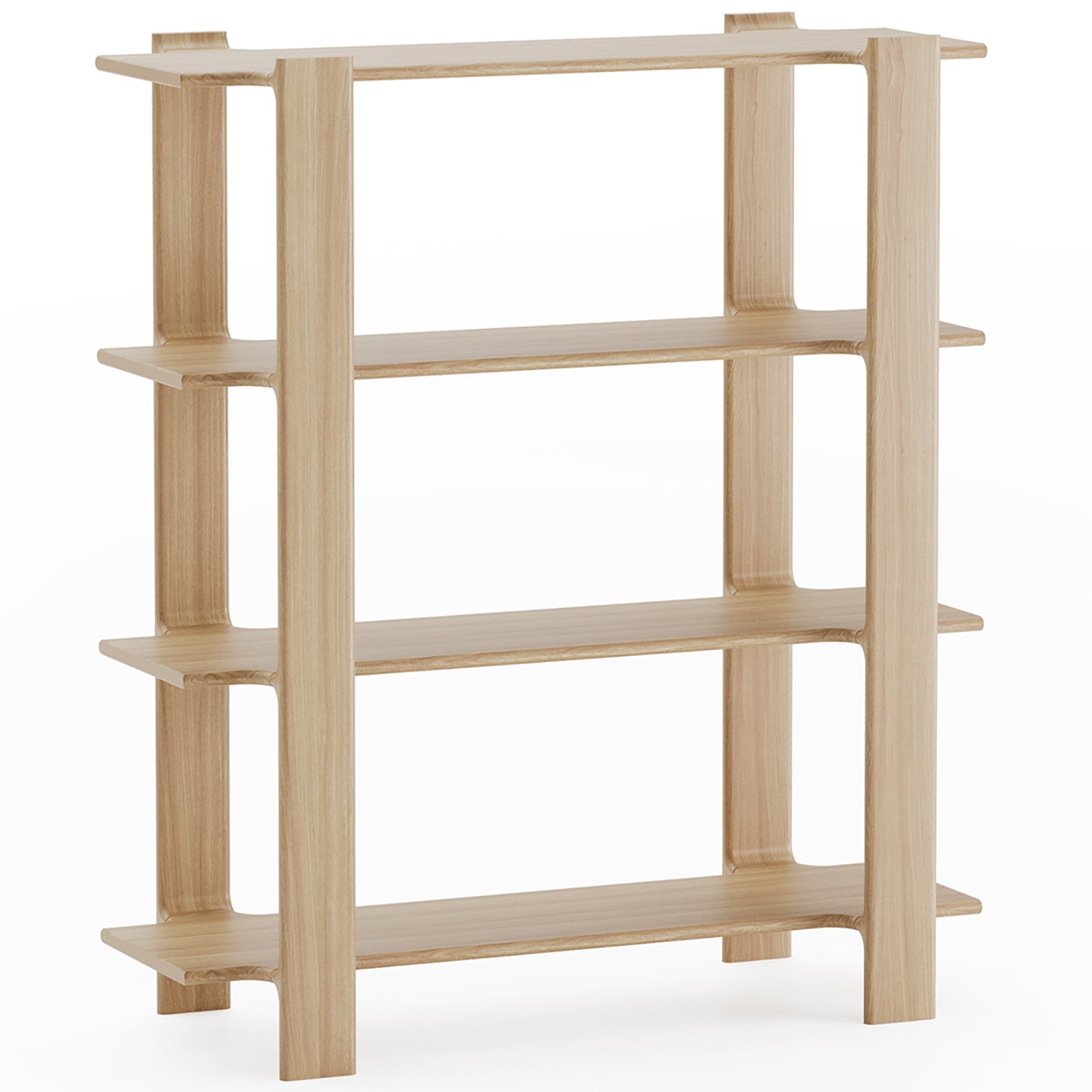 Ligo 4 Oak Wood Bookcase