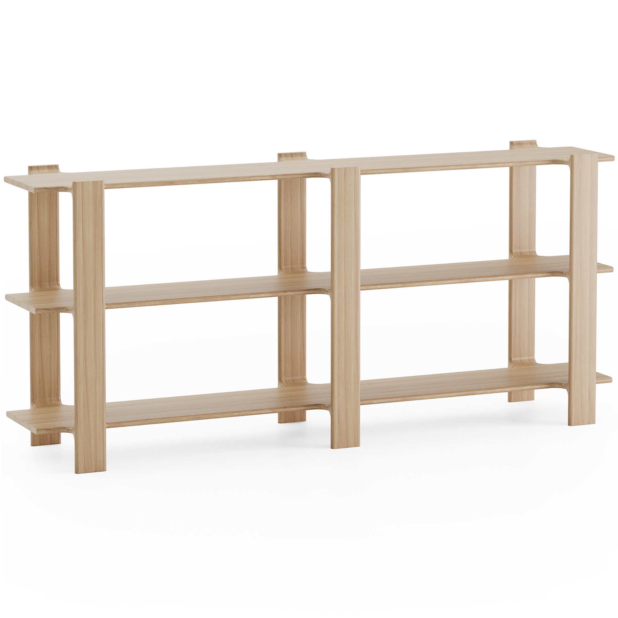 Ligo Duo 3 Oak Wood Bookcase