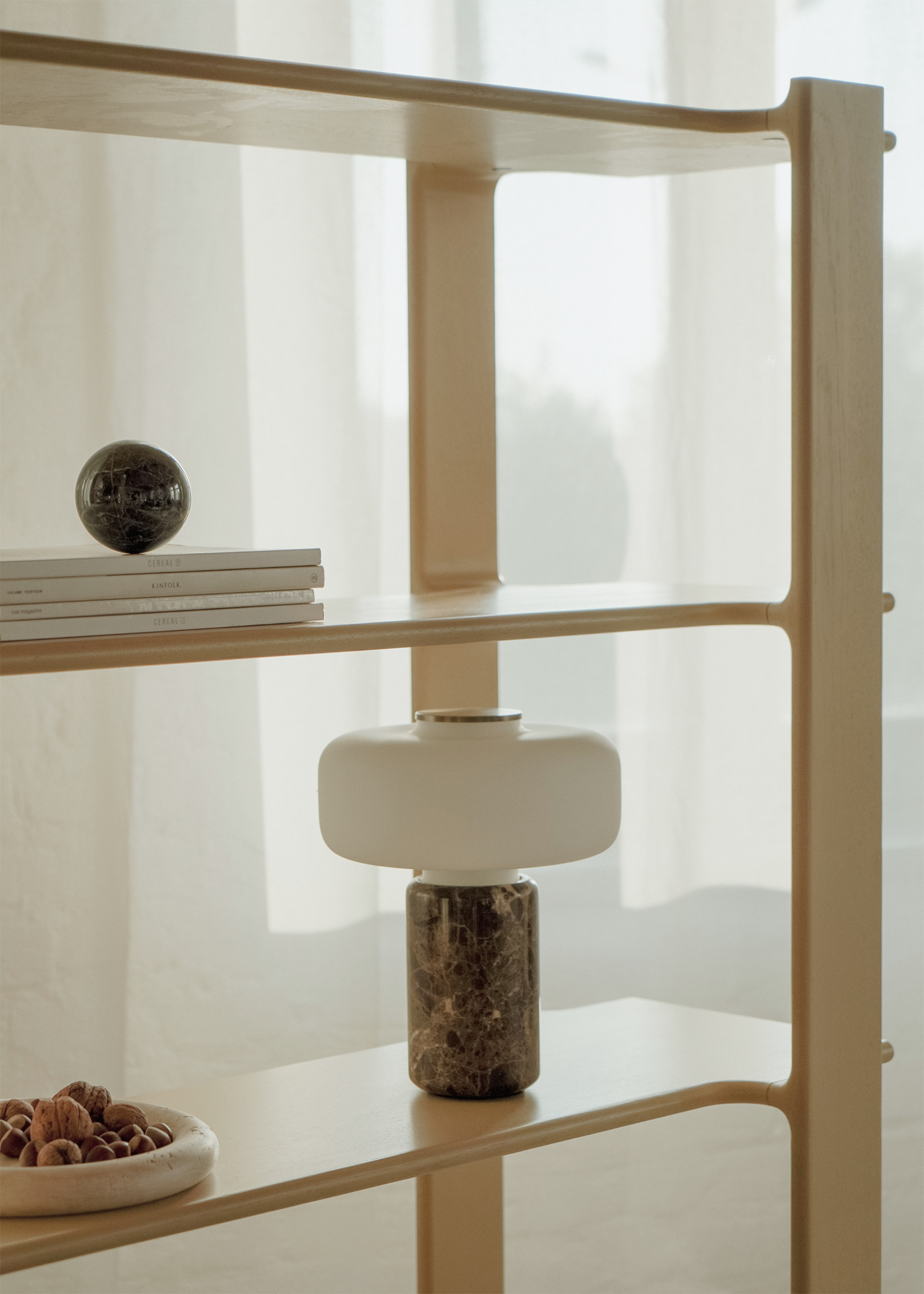 Ligo Duo 4 Oak Wood Bookcase