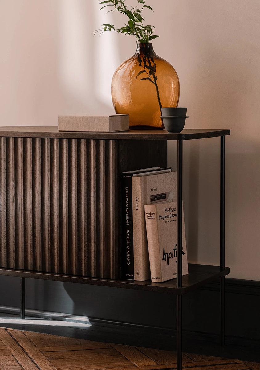 Maya Oak Wood Cabinet