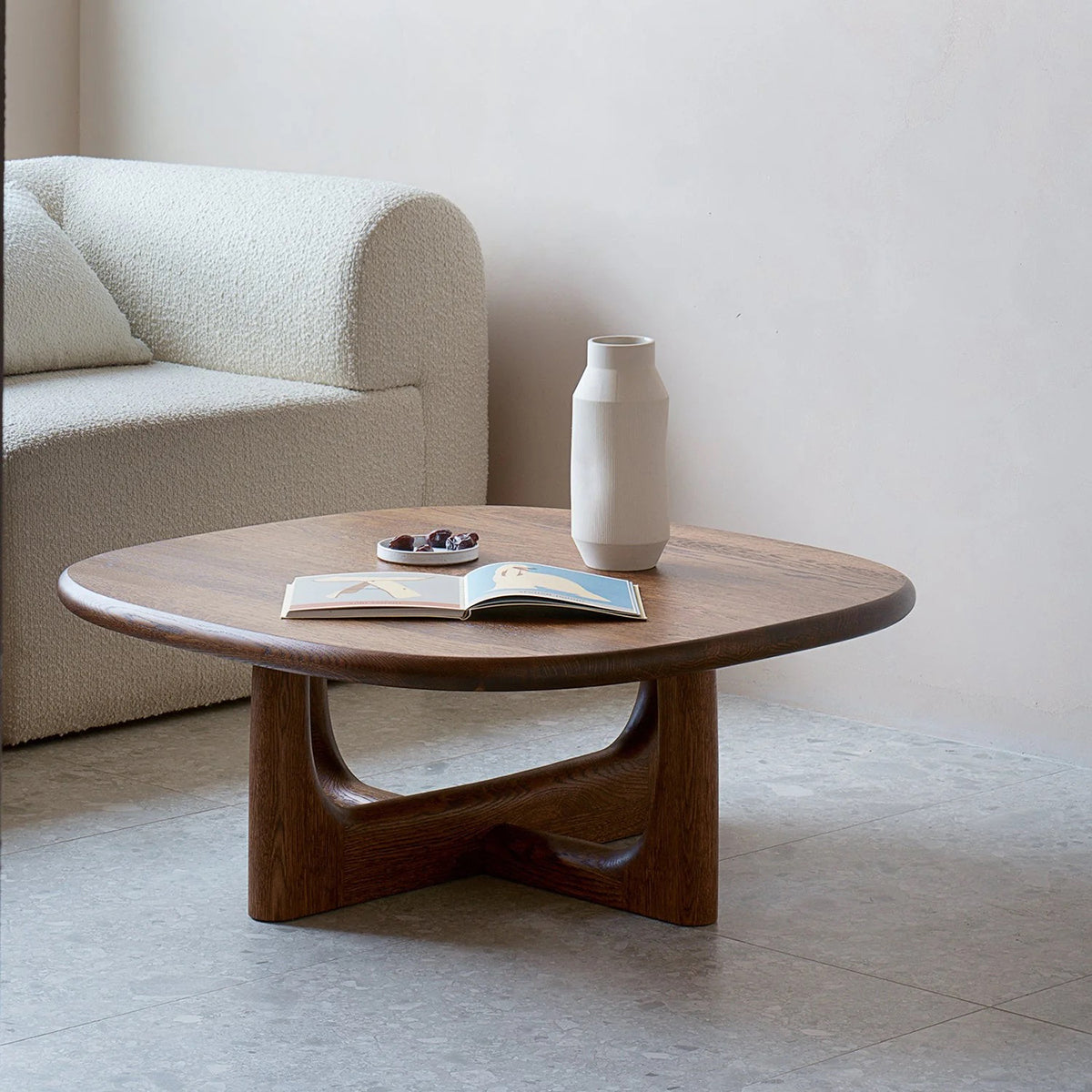 Olfo Oak Wood Coffee Table