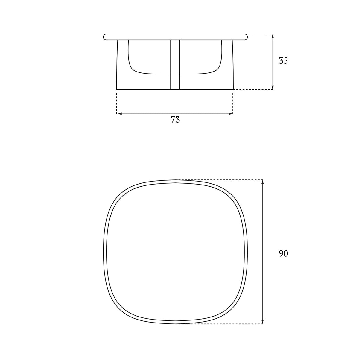 Olfo Oak Wood Coffee Table