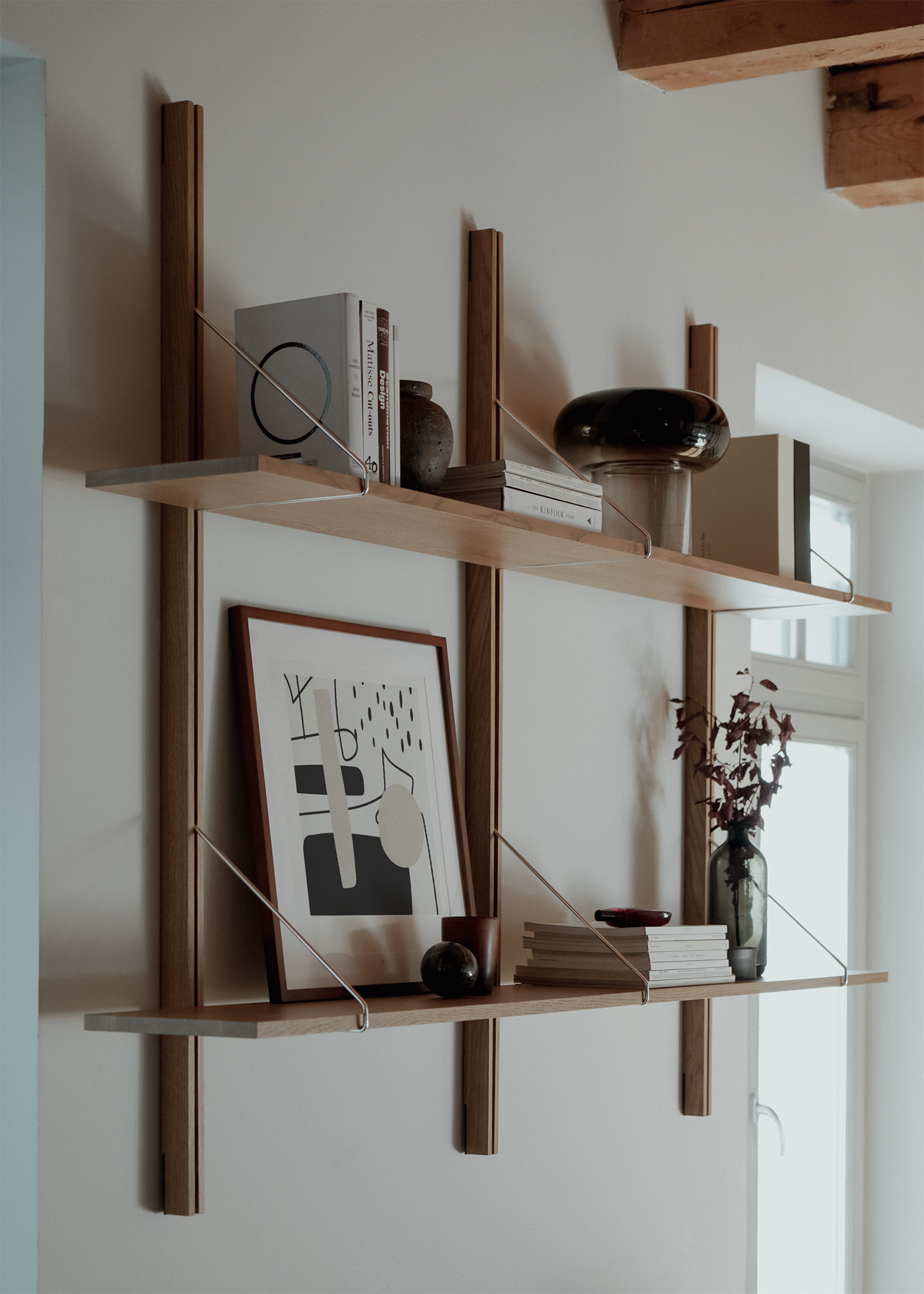 Rodd Duo 100 Oak Wood Wall Shelf