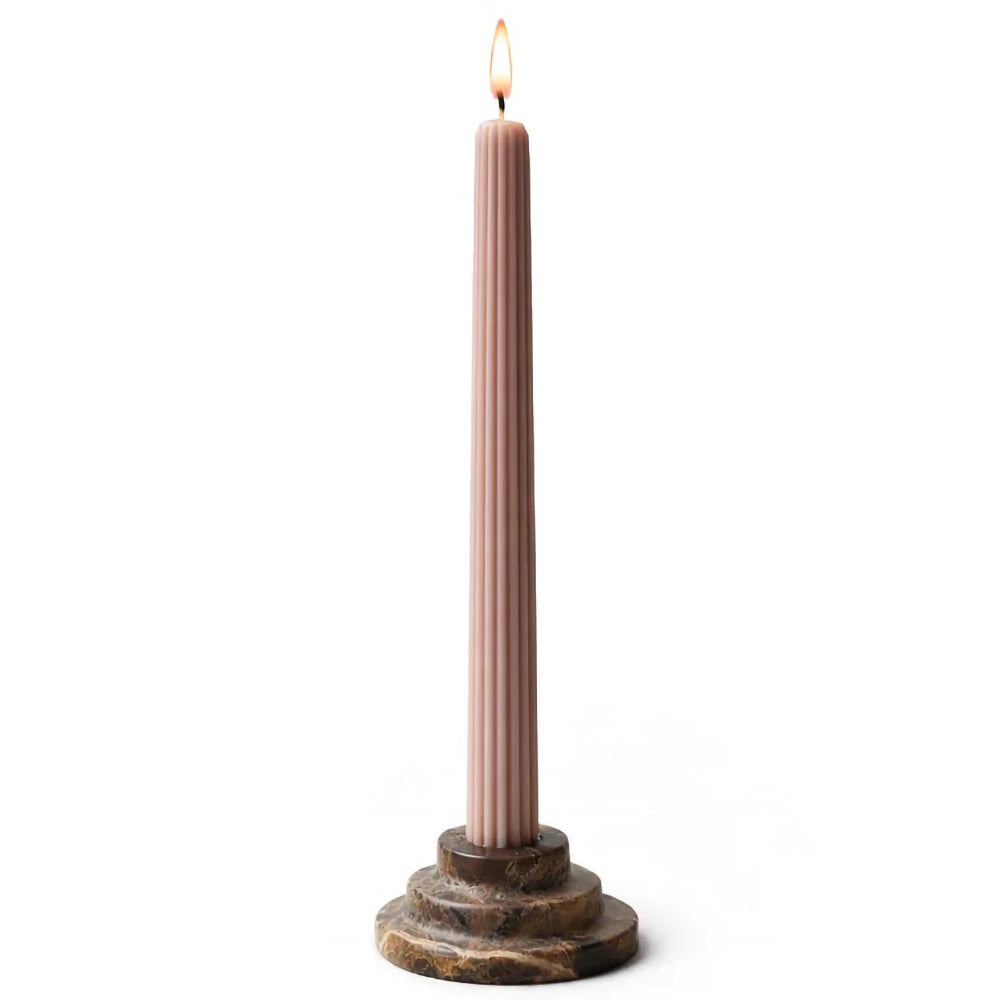 Rokk Dark Emperador Candle Holder