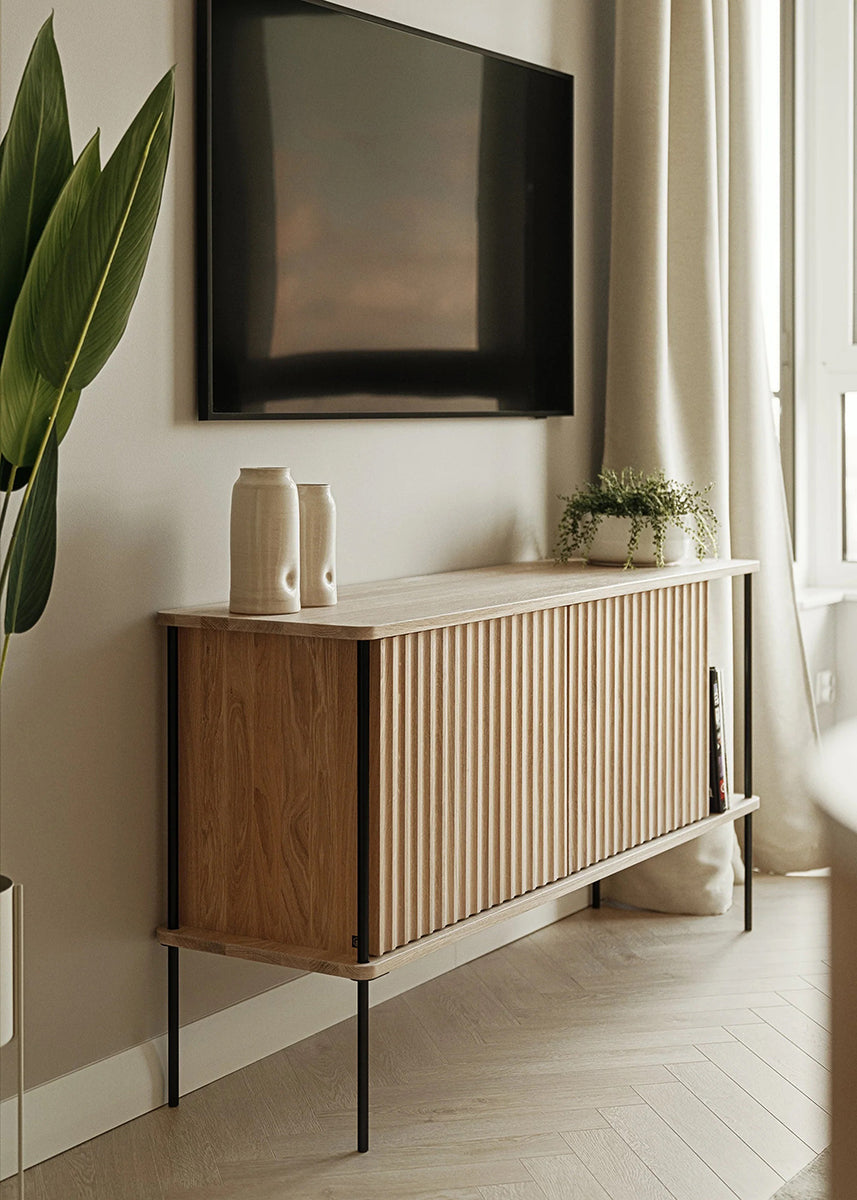 Maya 2 Oak Wood Cabinet