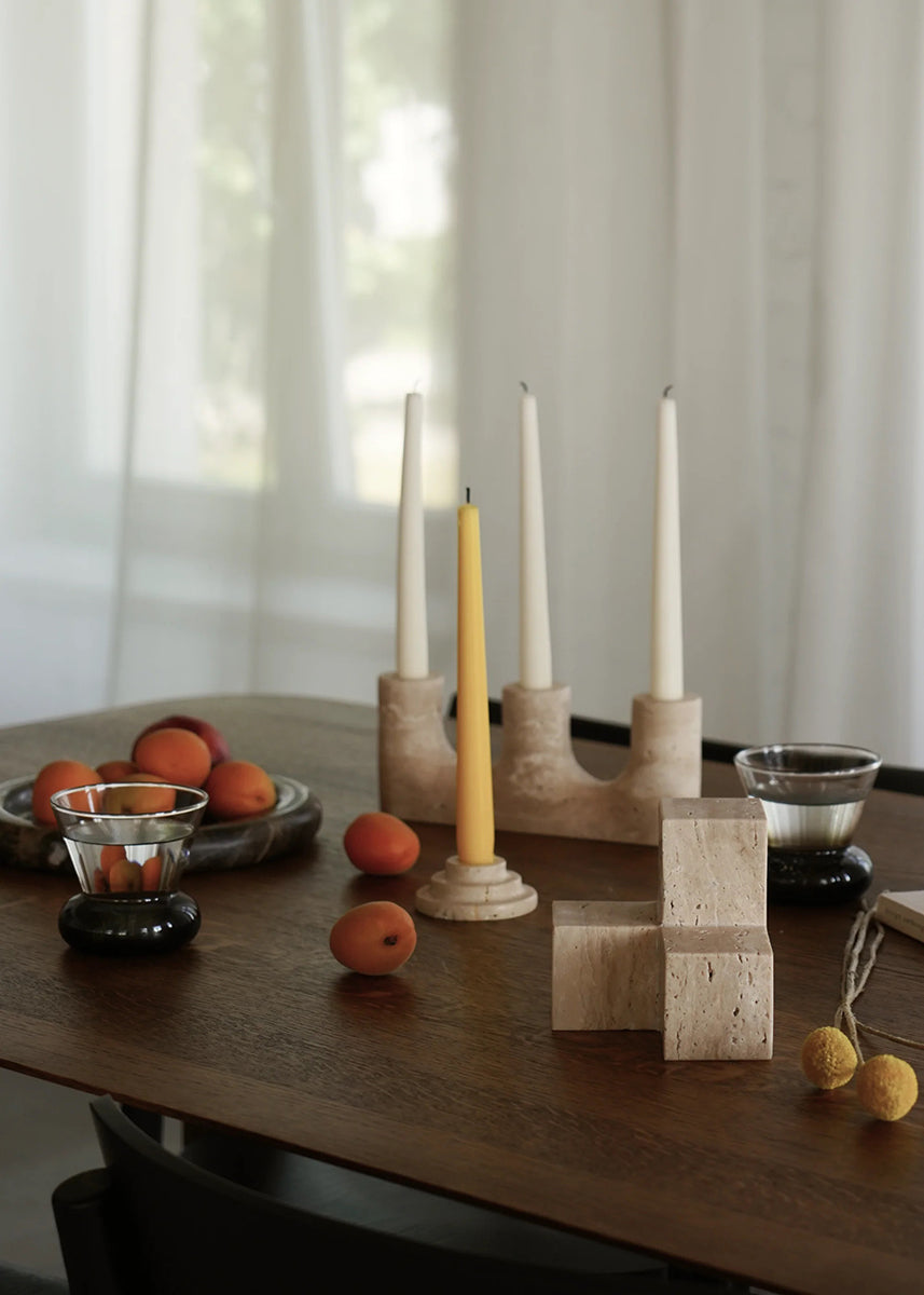 Tero Travertine Bookend