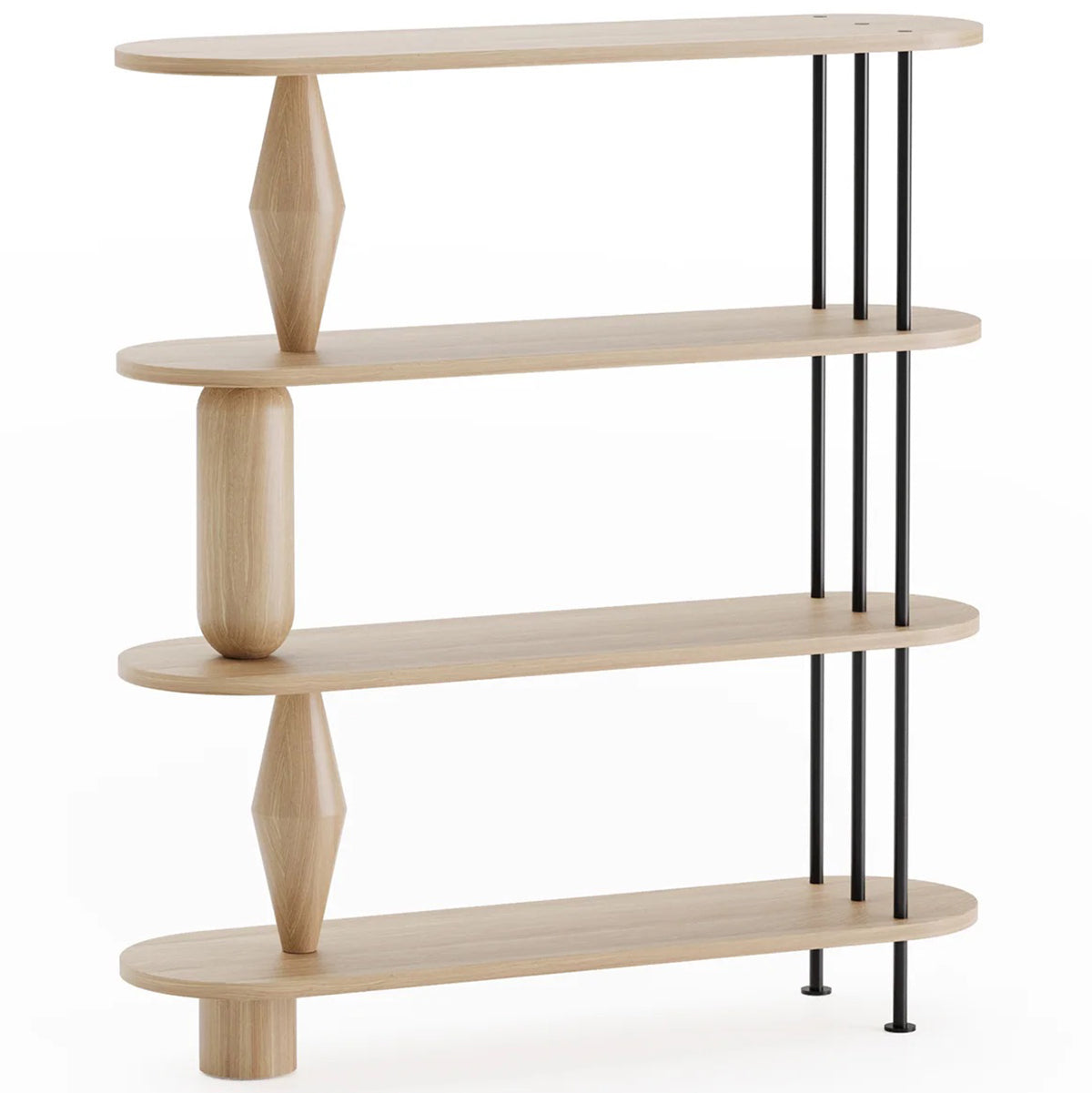 Vazoo 4 Oak Wood Bookcase