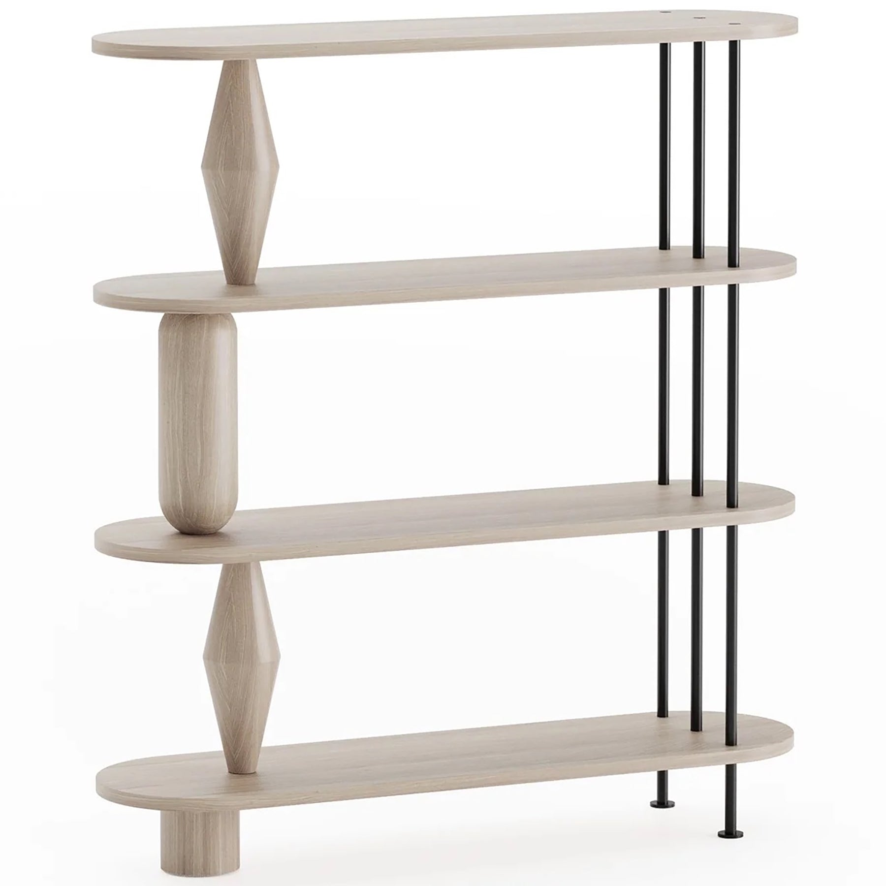 Vazoo 4 Oak Wood Bookcase