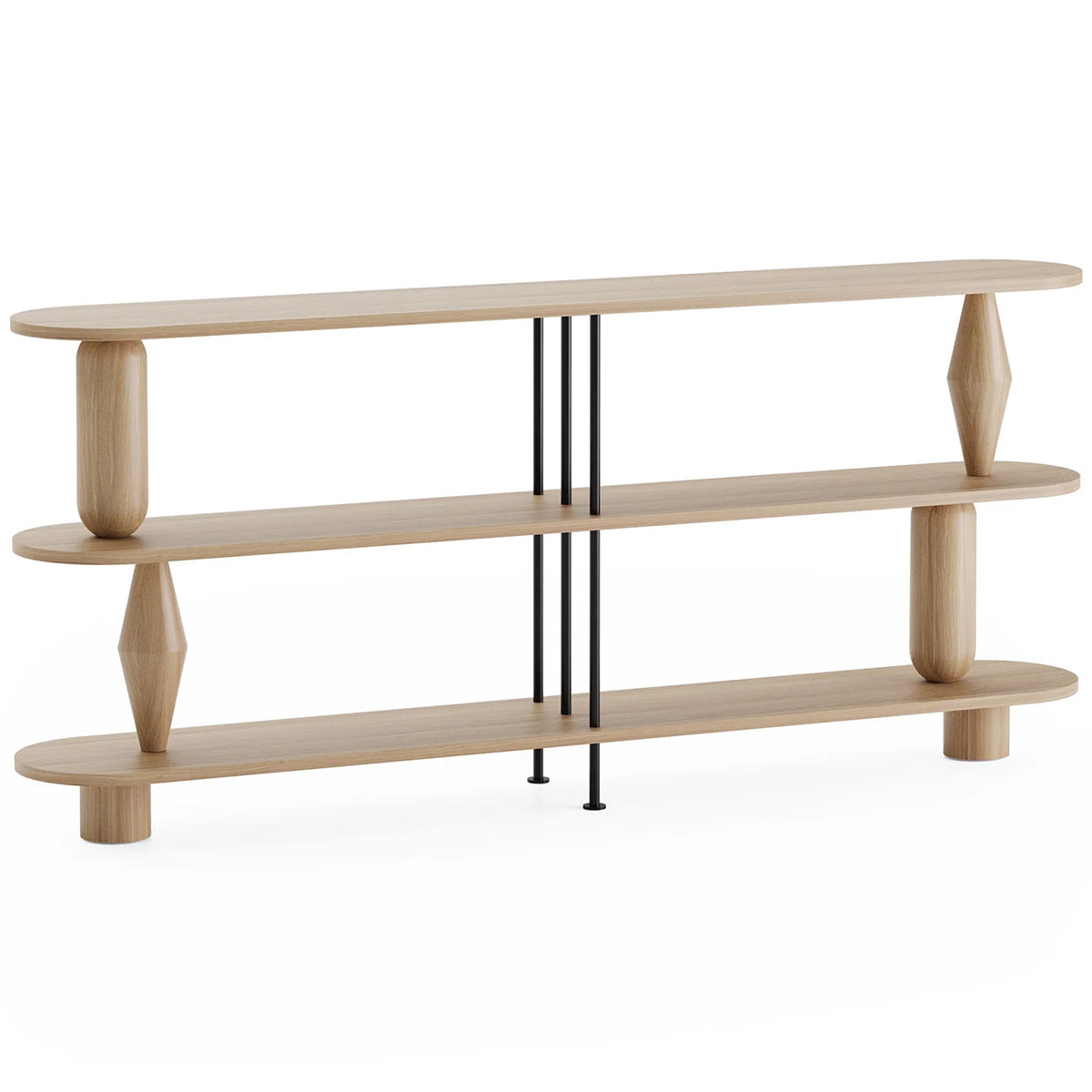 Vazoo Duo 3 Oak Wood Bookcase
