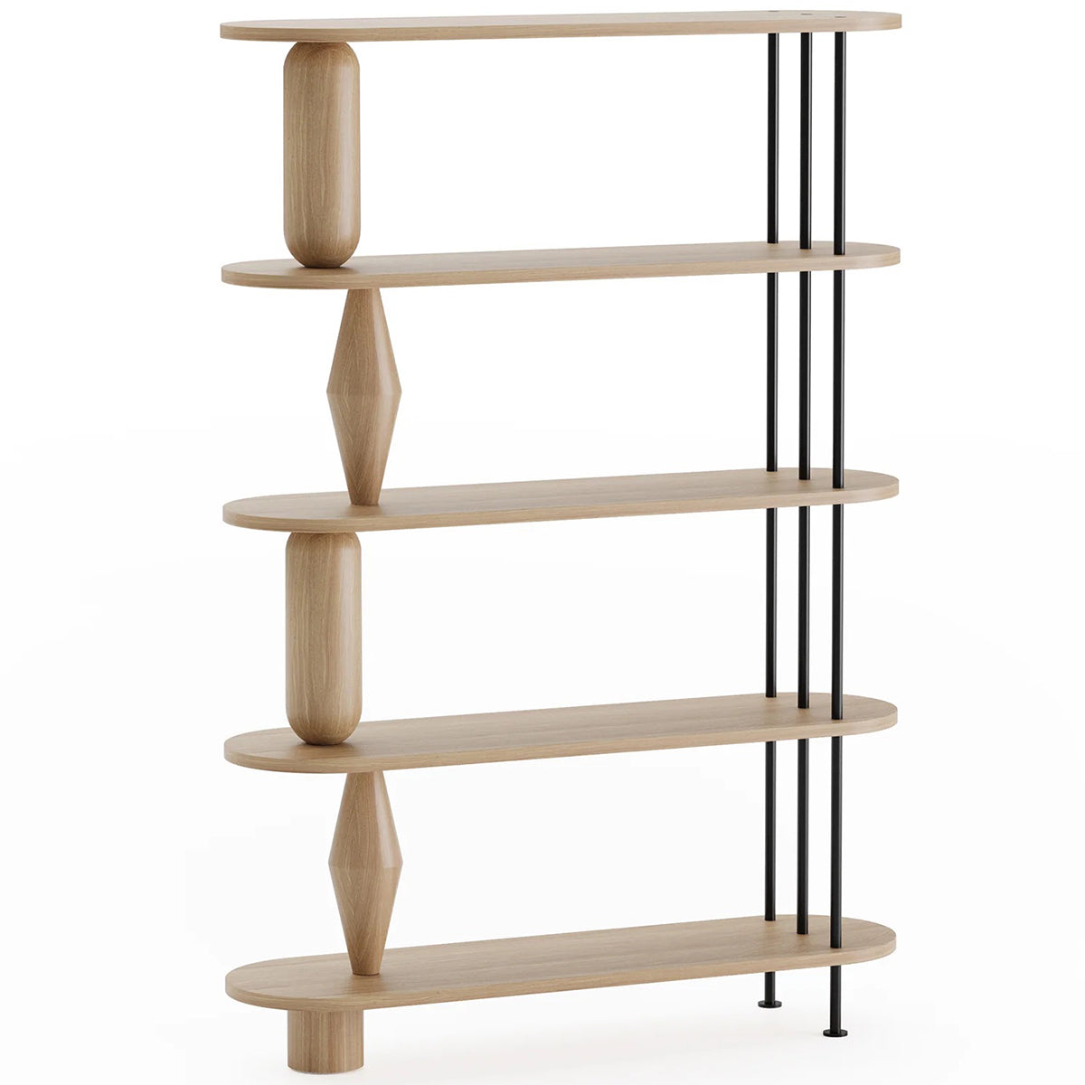 Vazoo 5 Oak Wood Bookcase
