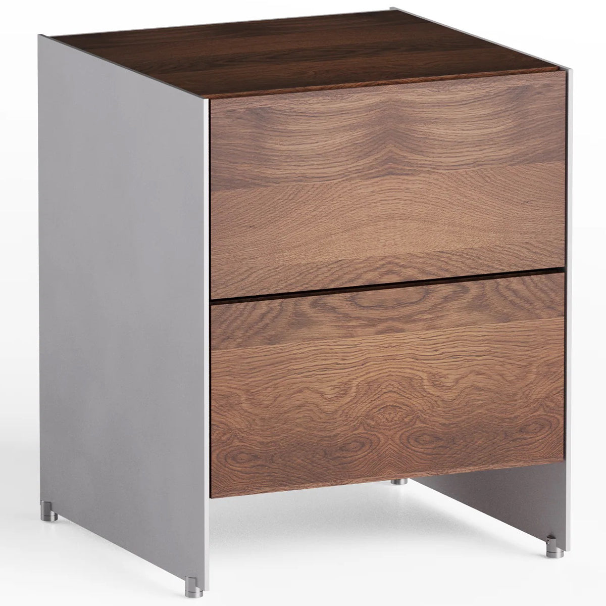 Aloox Oak Wood Drawers Night Stand