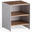 Aloox 40 Oak Wood Shelves Night Stand