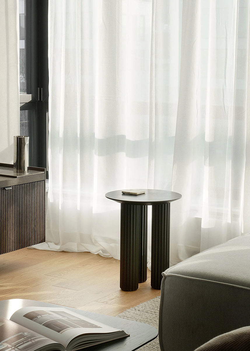 Filar High Ash Wood Side Table