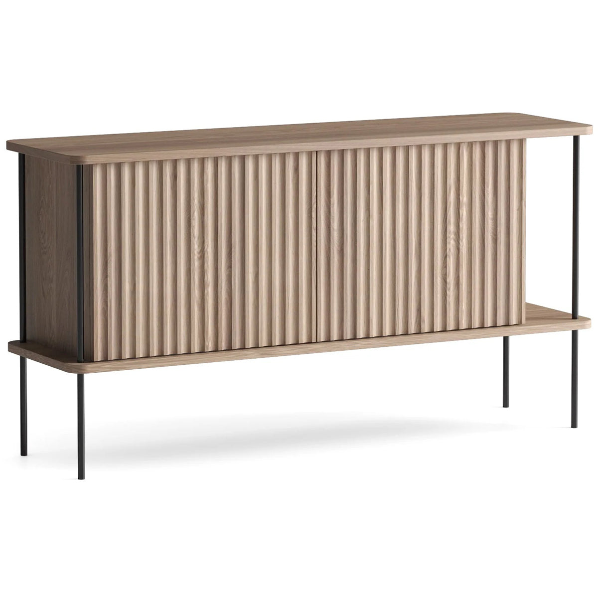 Maya 2 Oak Wood Cabinet