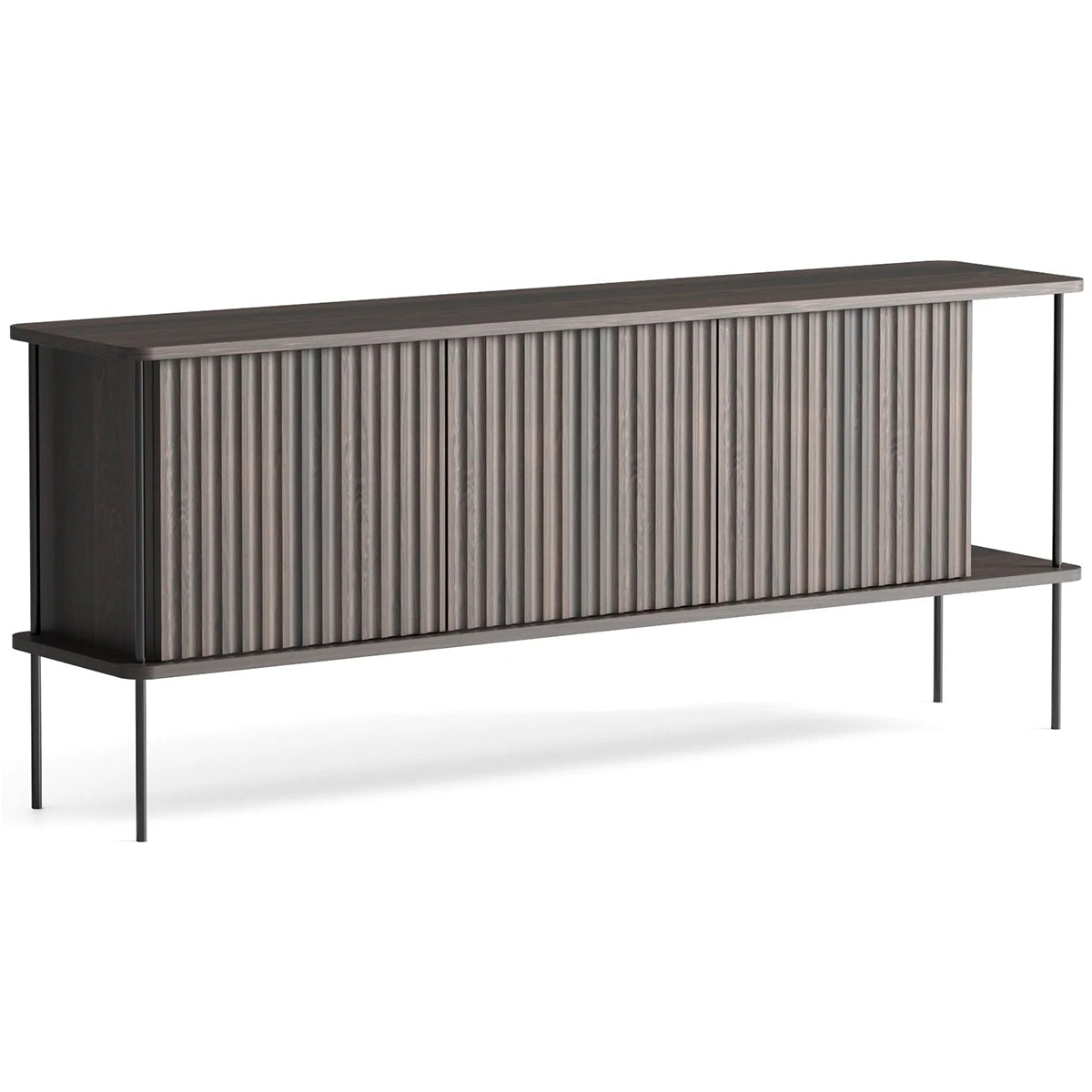 Maya 3 Oak Wood Cabinet