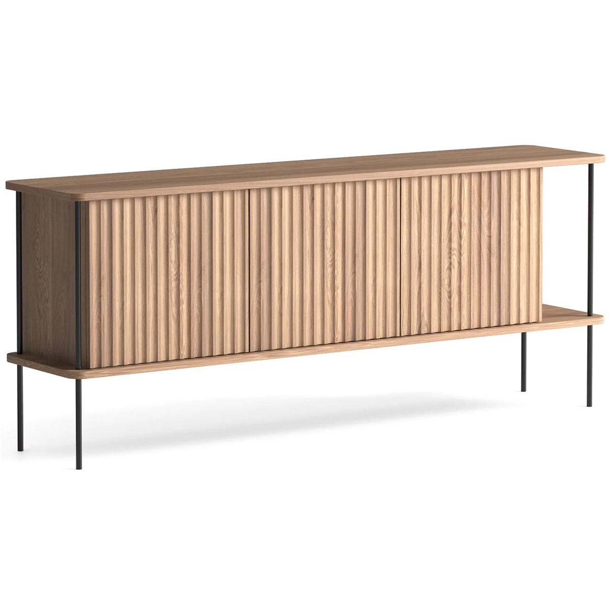 Maya 3 Oak Wood Cabinet