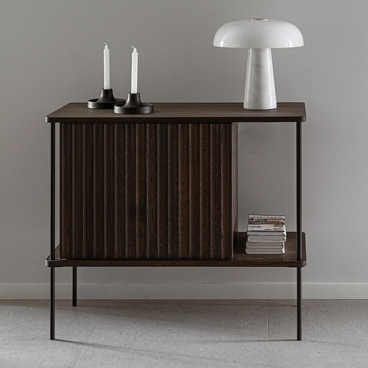 Maya Oak Wood Cabinet