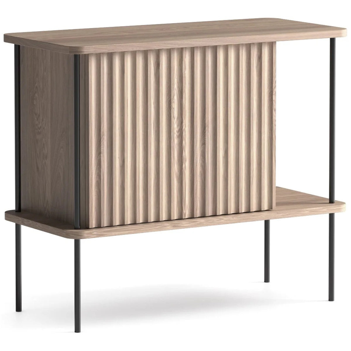 Maya Oak Wood Cabinet