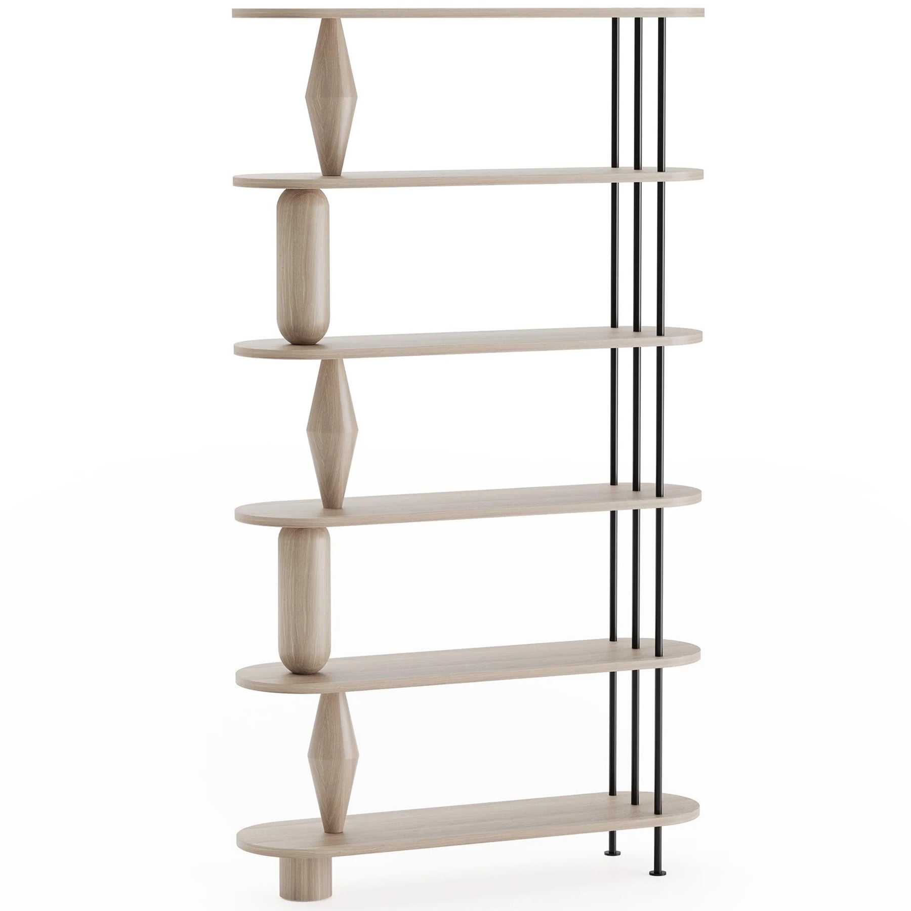 Vazoo 6 Oak Wood Bookcase