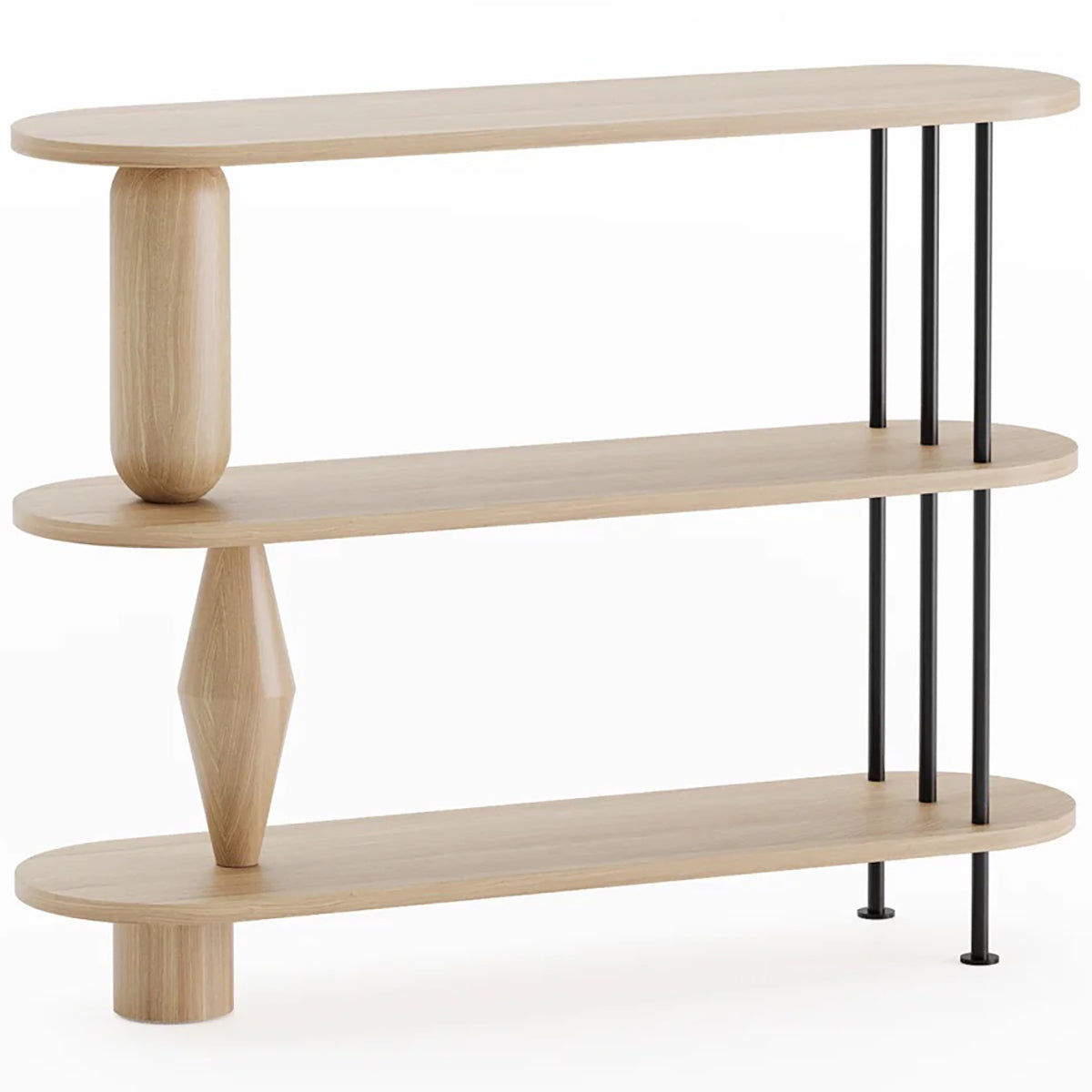 Vazoo 3 Oak Wood Bookcase