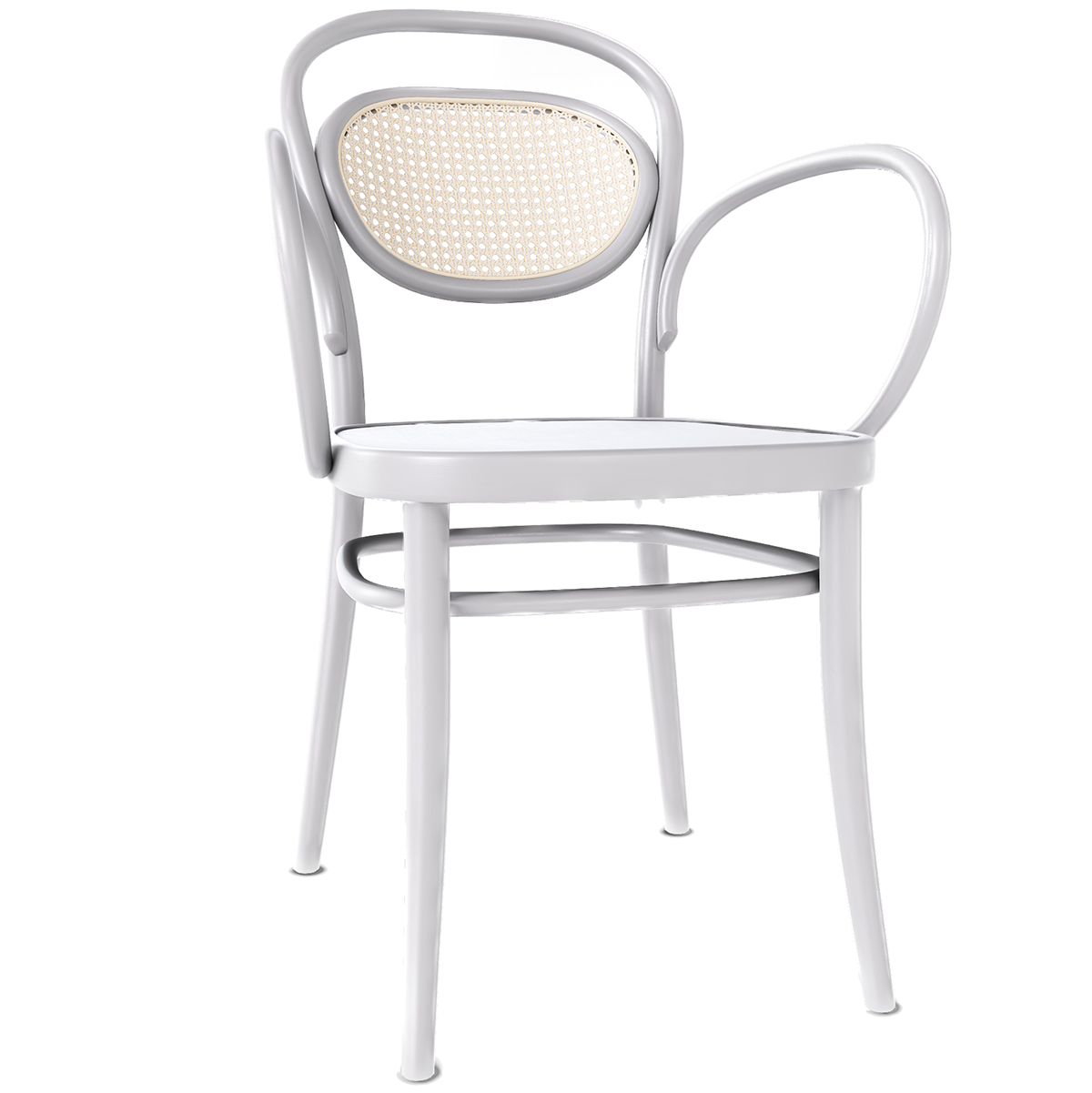 20 Wood Seat Mesh/Cane Back Armchair - WOO .Design